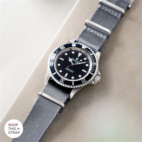 rolex nato submariner grey|Rolex NATO strap submariner.